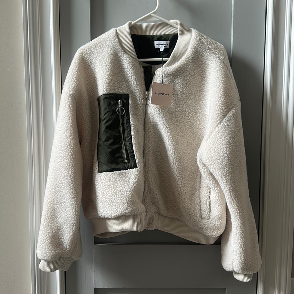 Reyna crop jacket by Superdown. Brand new